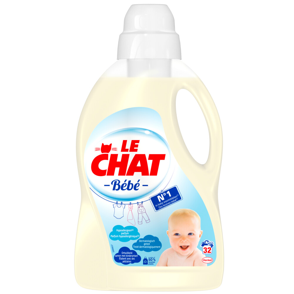 Le chat Vloeibaar Wasmiddel Baby Voordeelverpakking - 256 wasbeurten (8x32)