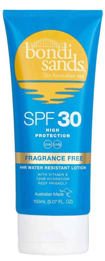 Bondi Sands SPF30 High Protection Fragrance Free Water Resistant Lotion