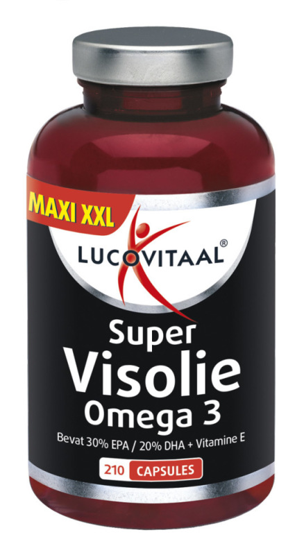 Lucovitaal Visolie super omega 3 xxl 210 Capsules