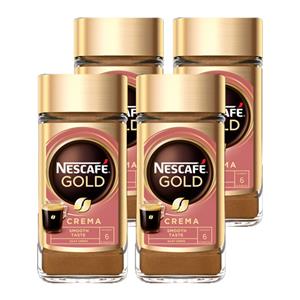 Nescafé  Gold Crema Oploskoffie - 4x 100g