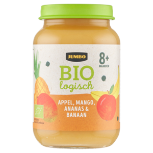 JUMBO umbo Babyvoeding Biologisch Appel, Mango, Ananas & Banaan 8+ Maanden 190g