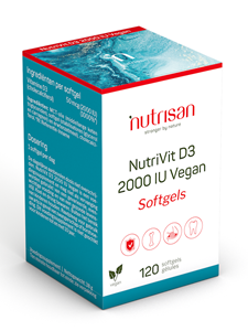 Nutrisan NutriVit D3 2000IU Vegan Softgels