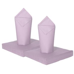 Givi Italia Feest servetten - 32x - lavendel paars - 3 laags - 33 x 33 cm -