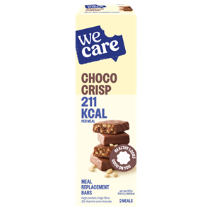 WeCare Meal replacement bars choco crisp 116gr