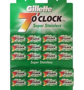 Gillette 100 Double Edge scheermesjes 7 O Clock