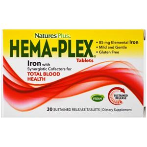Nature's Plus Hema-Plex (30 Sustained Release Tablets) - 
