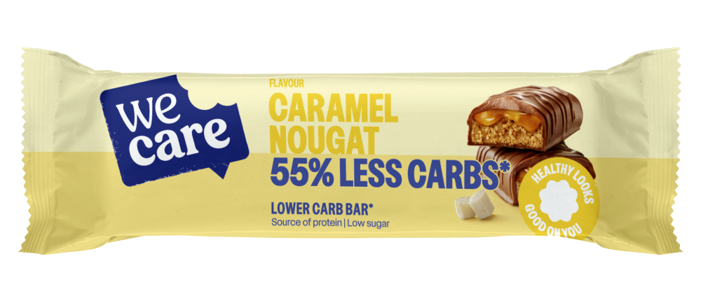 WeCare Low Carb Caramel Nougat Bar