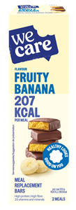 WeCare Meal replacement bars fruity banana 116gr