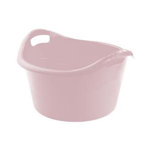 Hega Hogar Grote teil/afwasbak/kuip - kunststof - rond - handvatten - 45 x 27 cm - 18 liter - roze -