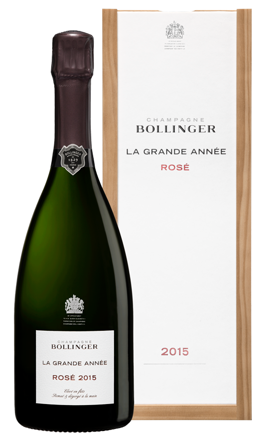 Champagne Bollinger Bollinger La Grande Année Brut Rosé 2015 (in luxe houten kist)