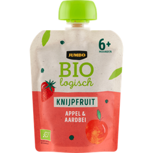 JUMBO umbo Biologisch Knijpfruit Appel & Aardbei 6+ Maanden 90g