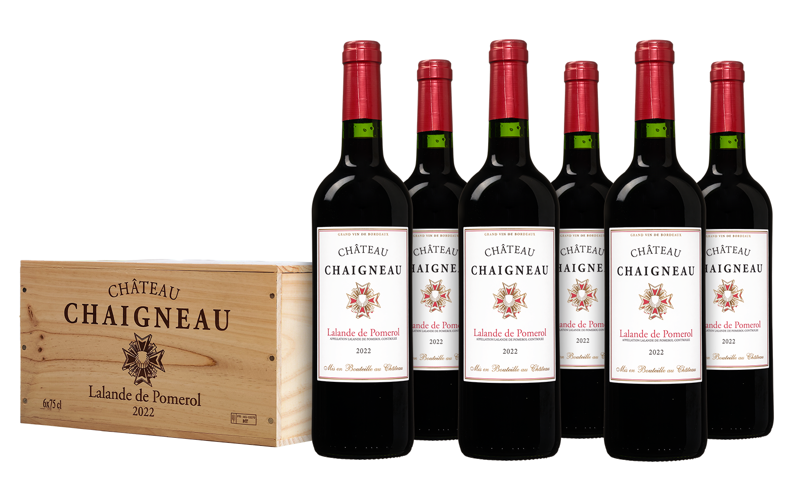 Wijnbeurs Château Chaigneau Lalande de Pomerol Kist