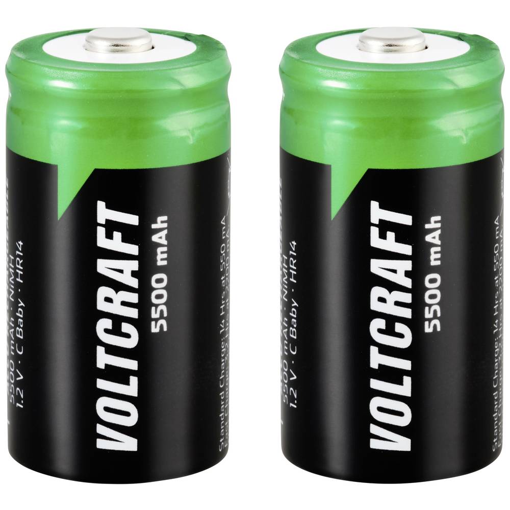 VOLTCRAFT Oplaadbare C batterij (baby)  HR14 NiMH 1.2 V 5500 mAh 2 stuk(s)