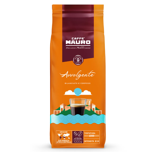 Mauro Caffè  koffiebonen Mediterranean AVVOLGENTE (1kg)