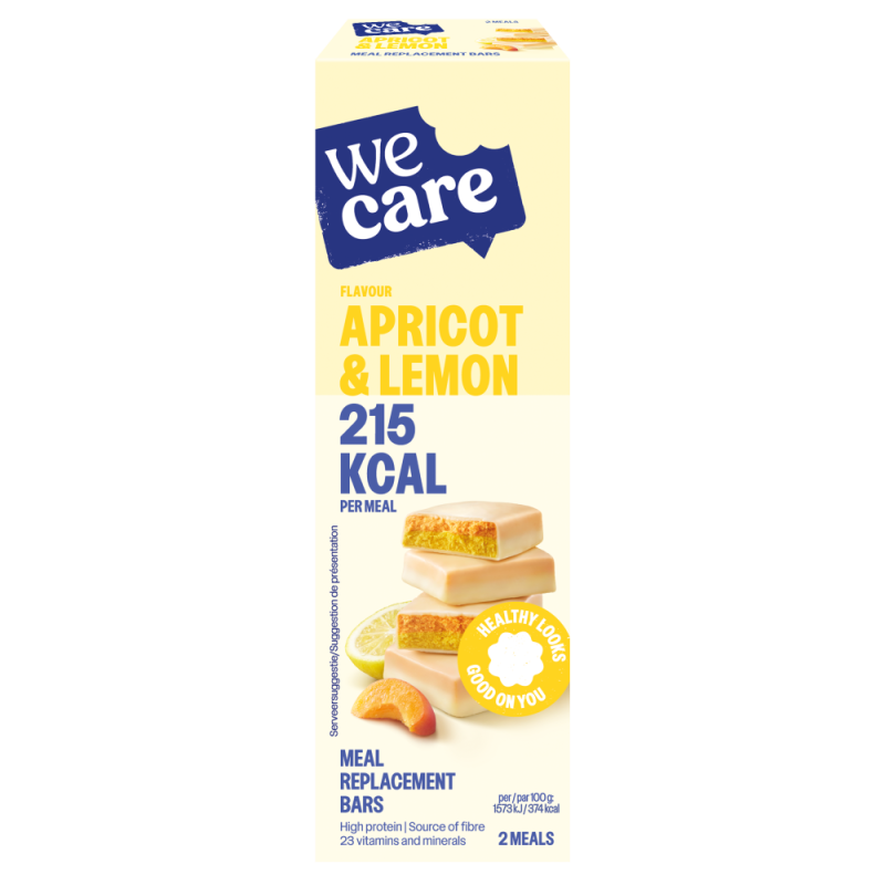 WeCare Meal replacement bars abricot lemon 116gr