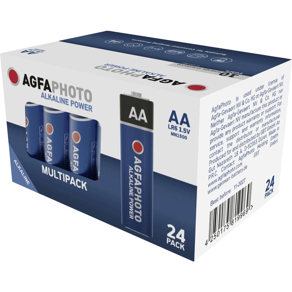 AgfaPhoto Power LR6 AA batterij (penlite) Alkaline 1.5 V 24 stuk(s)