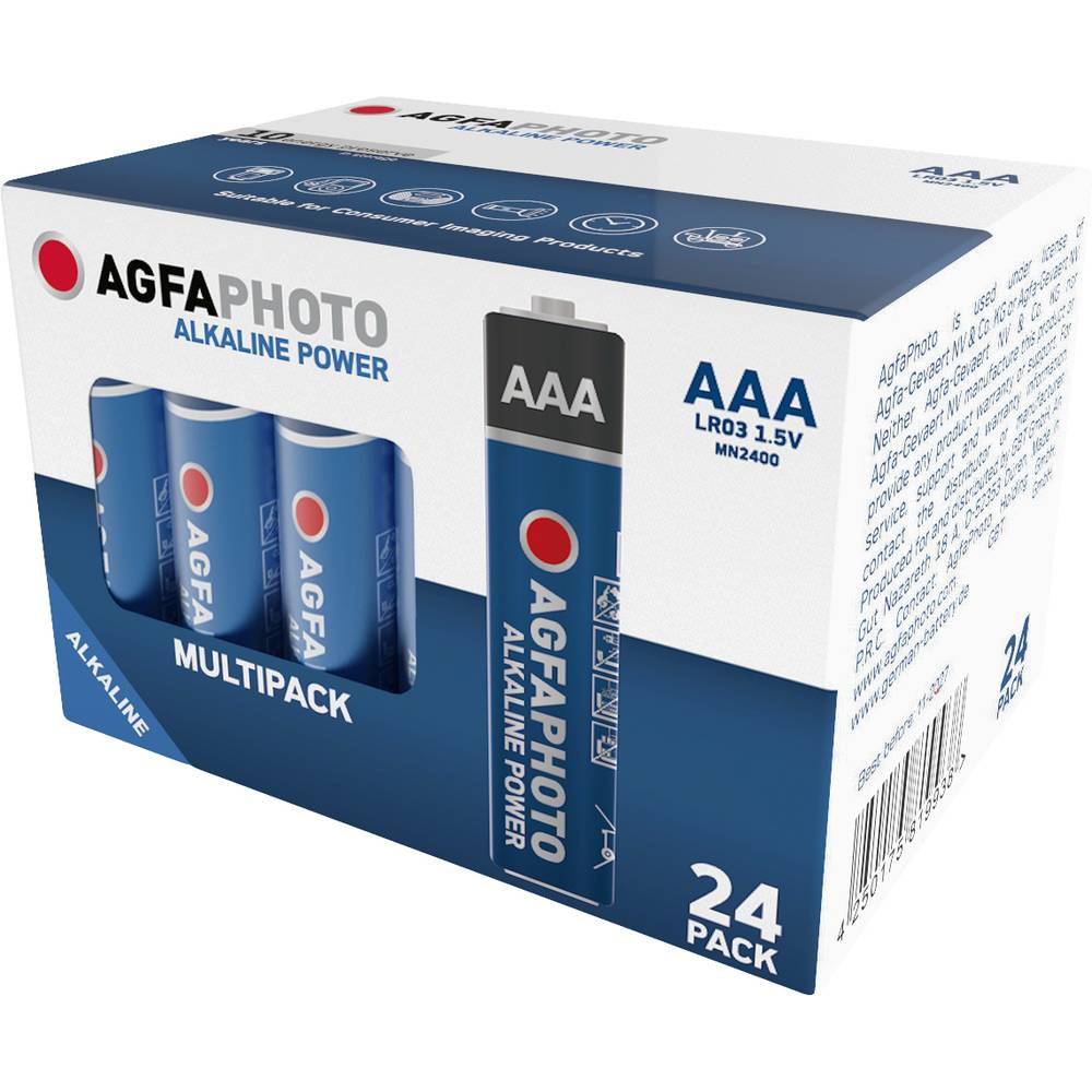 AgfaPhoto Power LR03 AAA batterij (potlood) Alkaline 1.5 V 24 stuk(s)