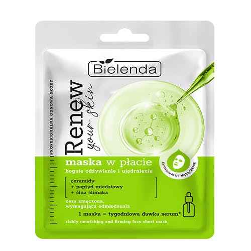 Bielenda Renew Your Skin Sheet Mask Professional Skin Renewal Rich Nourishment And Firming 1 st