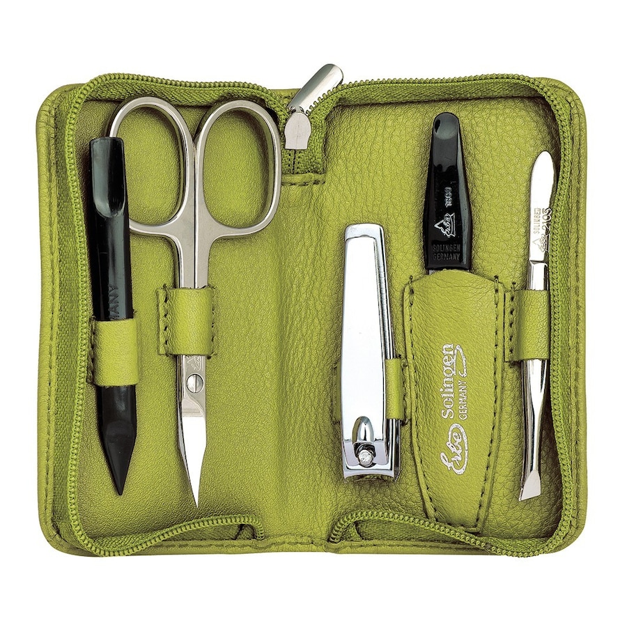ERBE Siena Manicure Zipper Case Range Siena, green, 5 pcs.