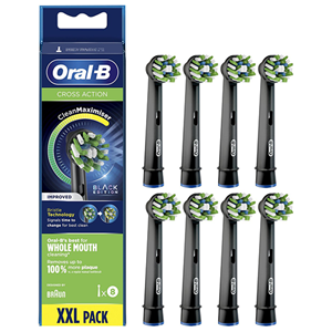 Oral-B Cross Action CleanMaximiser Ersatzbürsten schwarz 8 Stk