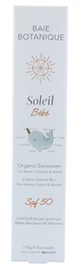 Baie Botanique Soleil Bebe Organic Sunscreen SPF50