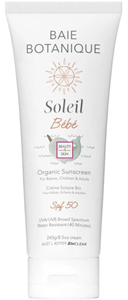 Baie Botanique Soleil Bebe Organic Sunscreen Tube