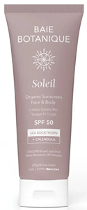 Baie Botanique Soleil Organic Sunscreen Face & Body SPF50