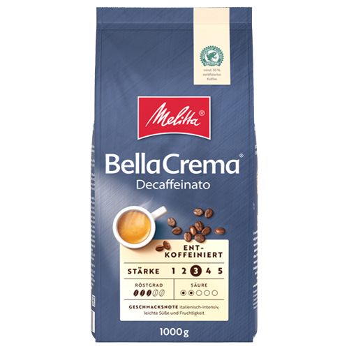 Melitta  BellaCrema Decaffeinato Bonen - 1kg