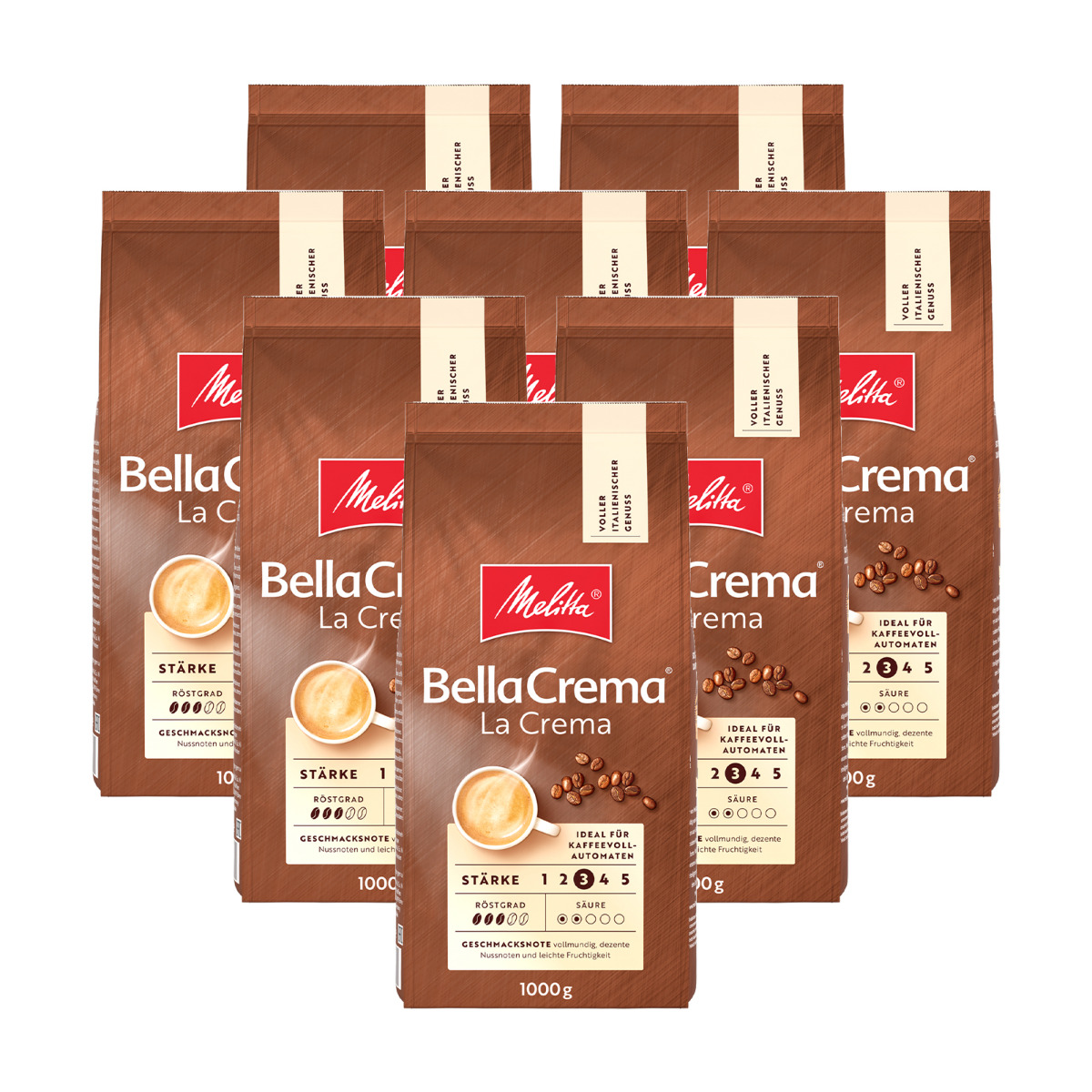 Melitta  BellaCrema La Crema Bonen - 8x 1kg