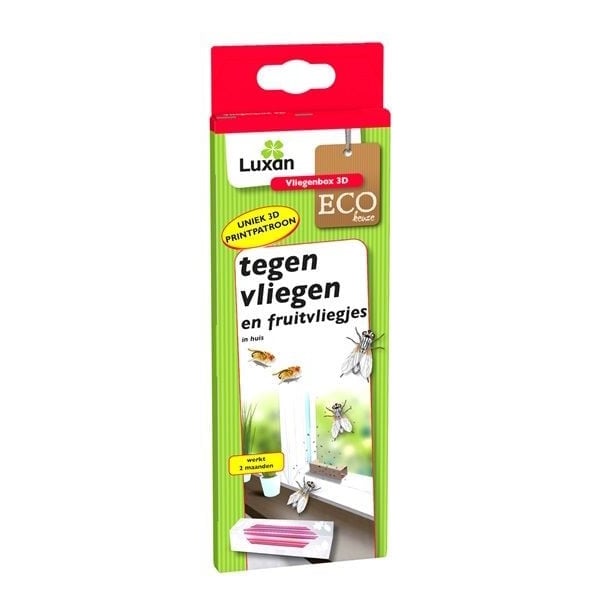 Luxan Vliegenbox 3D | Tegen vliegen en fruitvliegjes