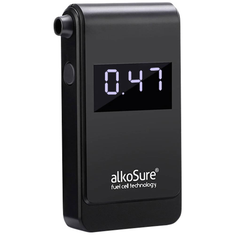 AlkoSure Alcoholtester Zwart (mat) 0.00 tot 4.00 ‰ Incl. display, Weergave van verschillende eenheden