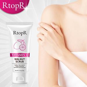 RtopR Vitamine C Walnoot Scrub Exfoliërende Milde Reiniging Verhelderen Huid Diep Reinigende Maskers