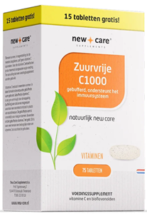 New Care Zuurvrije c1000 voordeelverpakking 75 Tabletten