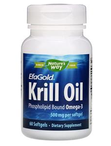 Natures way EfaGold krill olie 500 mg (60 gelcapsules) - Nature's Way