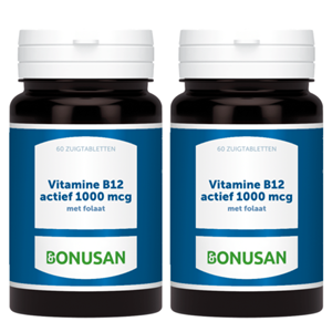 Bonusan Vitamine b12 actief 1000 mcg 120 Zuigtabletten