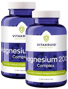 Vitakruid Magnesium 200 complex tabletten 360 stuks