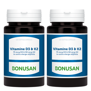 Bonusan Vitamine d3 & k2 120 Softgels