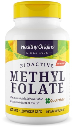 Healthy Origins MethylFolaat (Quatrefolic) 120 capsules