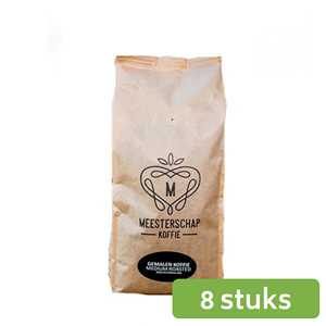 Meesterschap | Snelfilter koffie | Medium Roast | Blik 8 x 1 kg