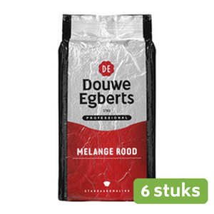 Douwe Egberts | Melange Rood | Standaard | Zak 6 x 1 kg