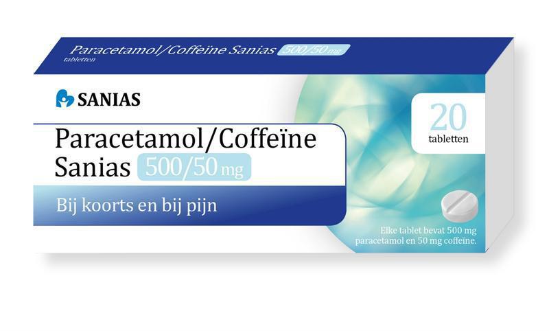 Sanias Paracetamol coffeine 500/50 mg 20 tabletten