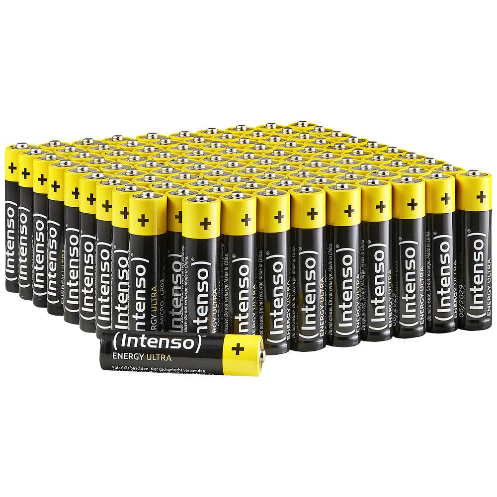 100 Intenso Batterien Energy Ultra Micro AAA 1,5 V