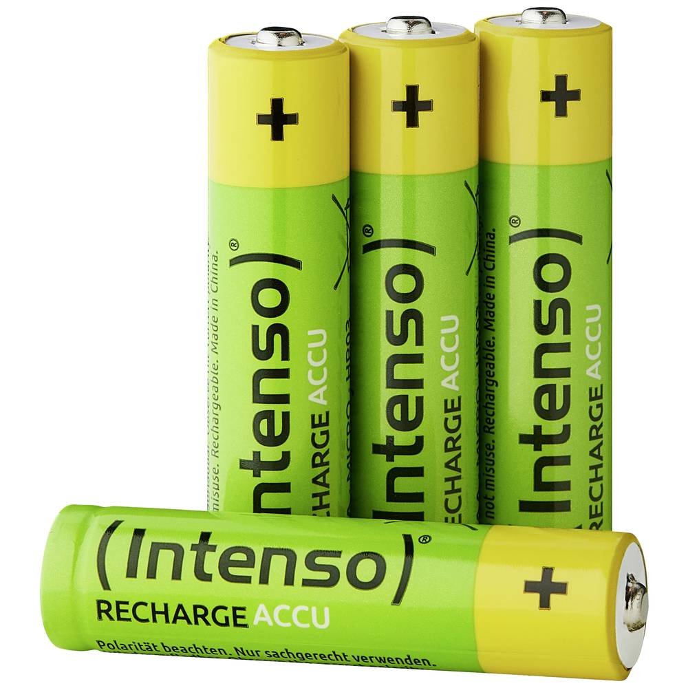 Intenso 7505114 Oplaadbare AAA batterij (potlood) NiMH 850 mAh 1.2 V 4 stuk(s)