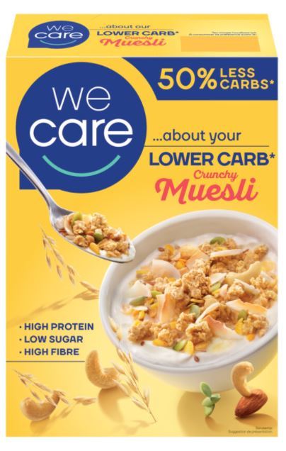 WeCare Lower carb muesli crunchy 325 gram