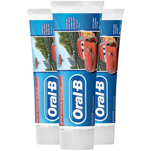 Oral-B Kids 3+ Cars Tandpasta - 3 x 75 ml