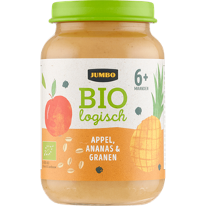 JUMBO umbo Biologisch Babyvoeding Appel, Ananas & Granen 6+ Maanden 190g