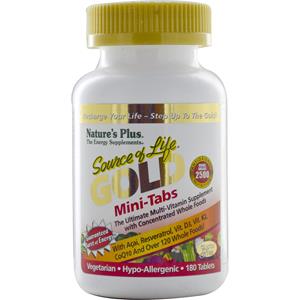 Nature's Plus Gold, Mini-Tabs, The Ultimate Multi-Vitamin Supplement (180 Tablets) - 