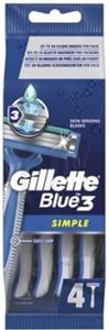 Gillette Blue 3 wegwerpmesjes men simple 4 Stuks