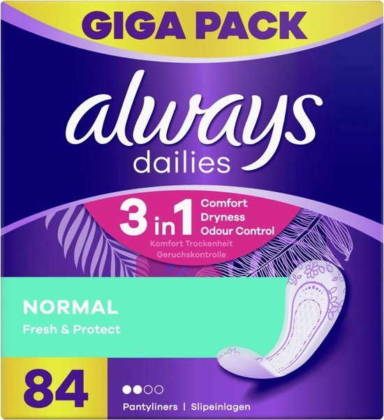 Always Inlegkruisjes normal 84 Stuks