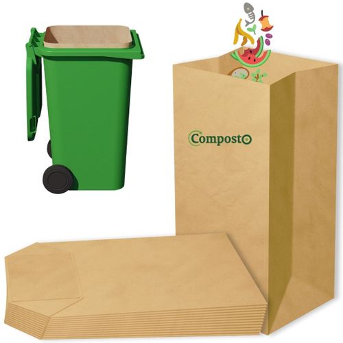 Composto Gft Containerzakken 140 Liter X 20 Stuks - 100% Composteerbaar Papier